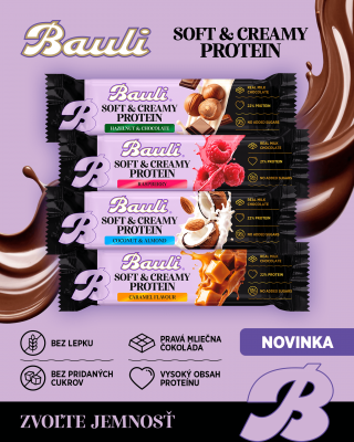 Objevte novinku Bauli Soft & Creamy Protein Bars