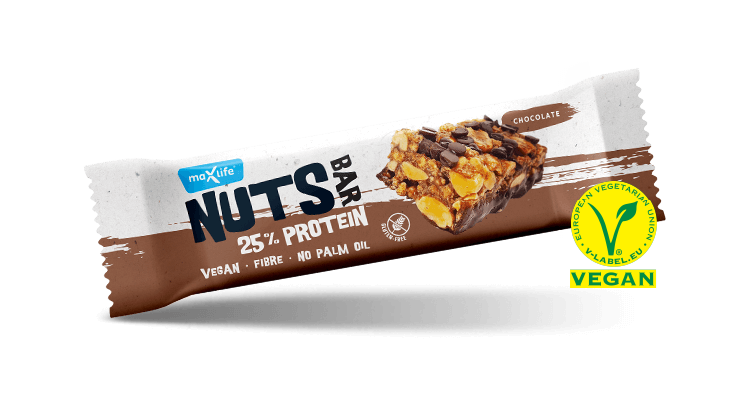 Levně Max Sport Nuts Protein Čokoláda 40 g
