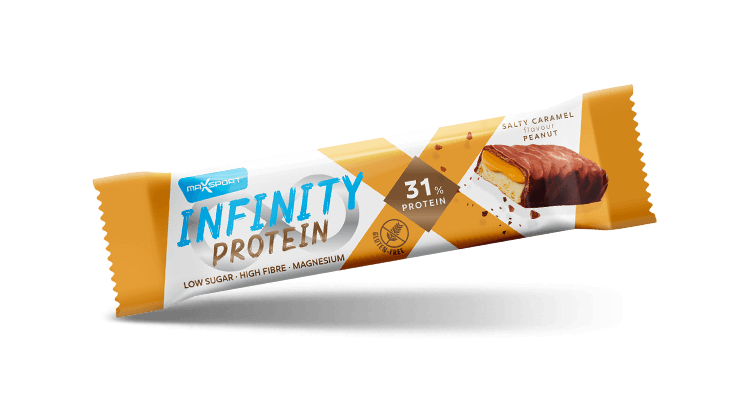 Levně Max Sport Infinity Protein Slaný karamel a Arašídy 55 g